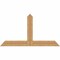 Ekena Millwork Portland Timber Gable Bracket, Western Red Cedar, 60"W x 32"H x 1 1/2"D x 5 1/2"F, 13/12 Pitch GBW060X32X0206POR00SWR - alternate 1